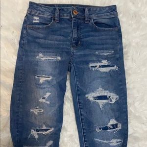 SOLD! Size 0 American eagle distressed